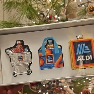 Aldi 3 Pack Ornaments 2024 New In Box
